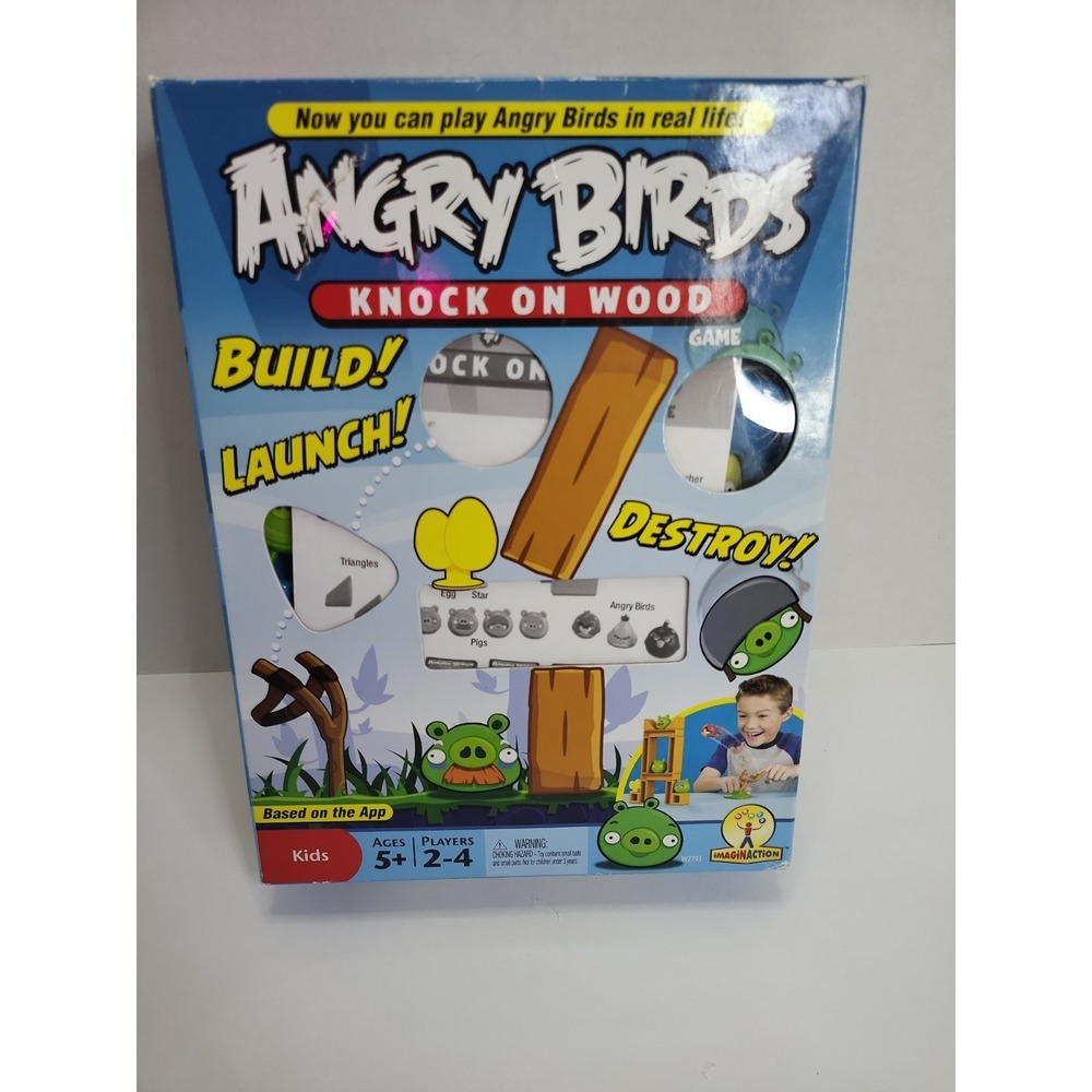 Angry Birds Knock On Wood Board Game Mattel 2010 - 100% Complete - Picture 3 of 8